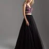 Formal Gowns Madison James - Two Piece Embroidered Floral A-line Dress 18-611