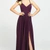 Madison James - V-Neck Sleeveless Stretch Satin A-Line Gown 19-178 - 1 Pc Purple In Size 24 Available Formal Gowns 1 Madison James - V-Neck Sleeveless Stretch Satin A-Line Gown 19-178 - 1 Pc Purple In Size 24 Available Formal Gowns