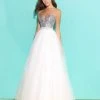 Formal Gowns Madison James - V-Neckline Tulle Ballgown 17-245