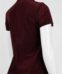 Maggy London - G2610M High Neck Suede Dress Cocktail Dresses 7 Maggy London - G2610M High Neck Suede Dress Cocktail Dresses