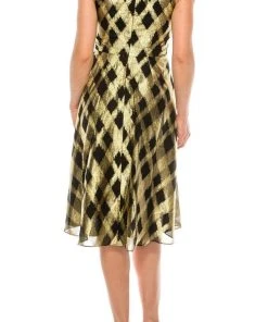 Maggy London - G4749M High Halter A-Line Knee-Length Dress