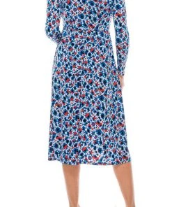 Maggy London - G4799M High Neck A-Line Dress