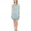 Maggy London - T2648MNR Medallion Print Cotton Dress
