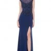 Marsoni By Colors - M155 Beaded Baroque Illusion Gown 1 Marsoni By Colors - M155 Beaded Baroque Illusion Gown