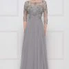 Formal Gowns Marsoni By Colors - M189 Chiffon Scoop Neck A-Line Dress
