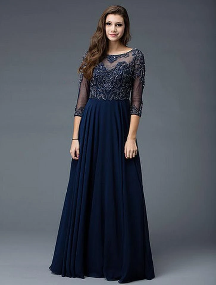 Formal Gowns Marsoni By Colors - M189 Chiffon Scoop Neck A-Line Dress 6 Formal Gowns Marsoni By Colors - M189 Chiffon Scoop Neck A-Line Dress