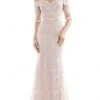 Marsoni By Colors - M282 Embroidered Off-Shoulder Trumpet Dress Formal Gowns