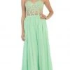 May Queen - Beaded Floral Chiffon Prom Dress 2 May Queen - Beaded Floral Chiffon Prom Dress
