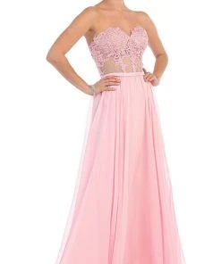May Queen - Beaded Floral Chiffon Prom Dress 15 May Queen - Beaded Floral Chiffon Prom Dress