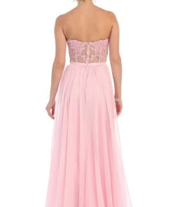 May Queen - Beaded Floral Chiffon Prom Dress 16 May Queen - Beaded Floral Chiffon Prom Dress