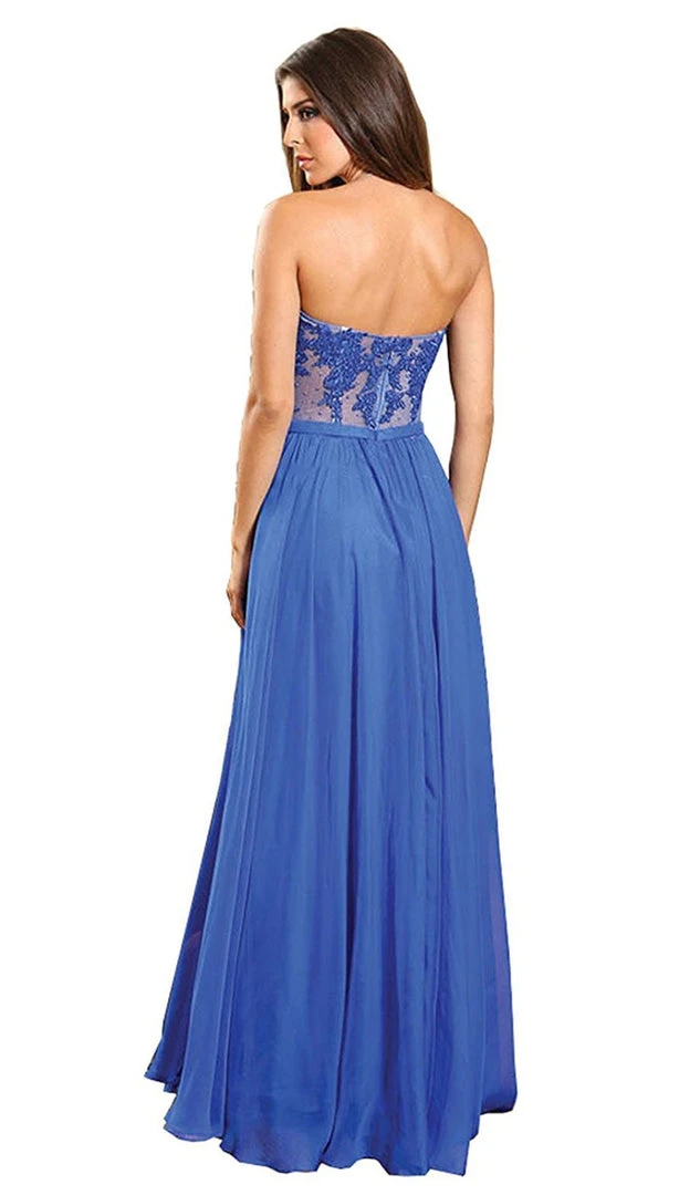 May Queen - Beaded Floral Chiffon Prom Dress 10 May Queen - Beaded Floral Chiffon Prom Dress