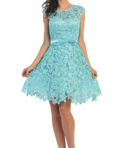 May Queen - Beaded Floral Cocktail Dress