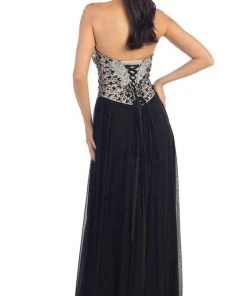 May Queen - Bedazzled Sweetheart A-line Prom Dress Formal Gowns