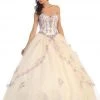 Formal Gowns May Queen - Bedazzled Sweetheart Quinceanera Ball Gown LK61 - 1 Pc Champagne In Size 4 Available 2 Formal Gowns May Queen - Bedazzled Sweetheart Quinceanera Ball Gown LK61 - 1 Pc Champagne In Size 4 Available