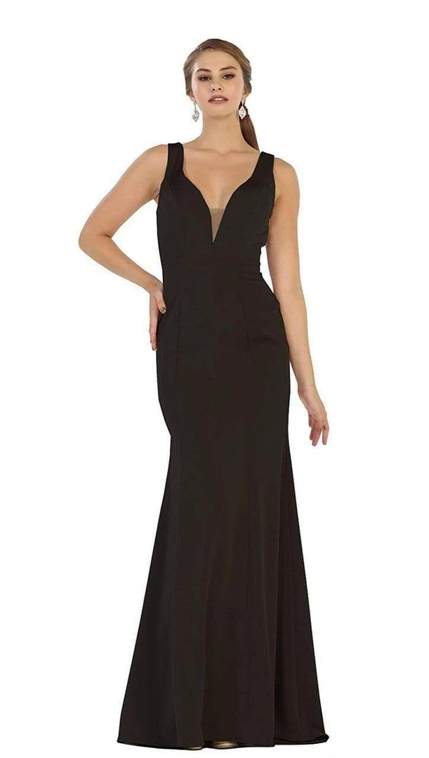 Formal Gowns May Queen Bridal - MQ1431 Sleeveless Plunging Trumpet Gown 8 Formal Gowns May Queen Bridal - MQ1431 Sleeveless Plunging Trumpet Gown