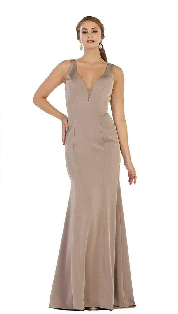 Formal Gowns May Queen Bridal - MQ1431 Sleeveless Plunging Trumpet Gown 6 Formal Gowns May Queen Bridal - MQ1431 Sleeveless Plunging Trumpet Gown