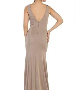 Formal Gowns May Queen Bridal - MQ1431 Sleeveless Plunging Trumpet Gown 14 Formal Gowns May Queen Bridal - MQ1431 Sleeveless Plunging Trumpet Gown