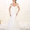 May Queen Bridal - RQ7502 Laced V-Neck Trumpet Dress Formal Gowns
