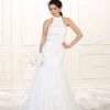 May Queen Bridal - RQ7505 Embroidered High Halter Mermaid Dress Formal Gowns
