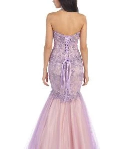 May Queen Bridal - Strapless Mermaid Dress With Embellished Lace Appliqued Bodice RQ7248 Formal Gowns 9 May Queen Bridal - Strapless Mermaid Dress With Embellished Lace Appliqued Bodice RQ7248 Formal Gowns