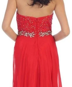 Formal Gowns May Queen - Crystal Flourished Chiffon Long Prom Gown 18 Formal Gowns May Queen - Crystal Flourished Chiffon Long Prom Gown