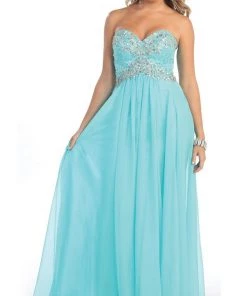 Formal Gowns May Queen - Crystal Flourished Chiffon Long Prom Gown 22 Formal Gowns May Queen - Crystal Flourished Chiffon Long Prom Gown