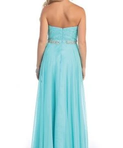 Formal Gowns May Queen - Crystal Flourished Chiffon Long Prom Gown 19 Formal Gowns May Queen - Crystal Flourished Chiffon Long Prom Gown