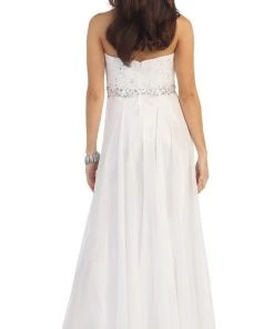 Formal Gowns May Queen - Crystal Flourished Chiffon Long Prom Gown 21 Formal Gowns May Queen - Crystal Flourished Chiffon Long Prom Gown