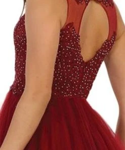 Cocktail Dresses May Queen Embellished Jewel A-line Dress MQ1510 15 Cocktail Dresses May Queen Embellished Jewel A-line Dress MQ1510