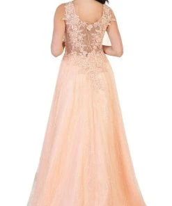 May Queen - Embellished Scoop A-line Evening Dress Formal Gowns 10 May Queen - Embellished Scoop A-line Evening Dress Formal Gowns