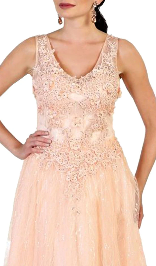 May Queen - Embellished Scoop A-line Evening Dress Formal Gowns 4 May Queen - Embellished Scoop A-line Evening Dress Formal Gowns