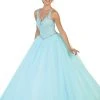 Formal Gowns May Queen - Embellished V-neck Evening Gown