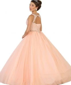 Formal Gowns May Queen - Embellished V-neck Evening Gown 13 Formal Gowns May Queen - Embellished V-neck Evening Gown