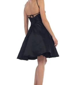 May Queen - Floral Illusion Halter A-line Cocktail Dress Cocktail Dresses