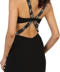 Formal Gowns May Queen - Halter Embellished Cutout Long Prom Gown 13 Formal Gowns May Queen - Halter Embellished Cutout Long Prom Gown