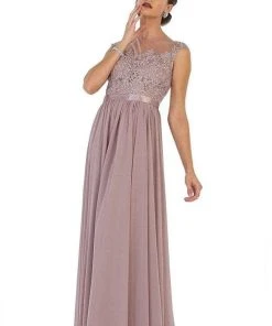 May Queen - Illusion Jewel A-Line Evening Dress Bridesmaid Dresses
