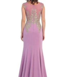 May Queen - Illusion Scoop Lace Prom Gown