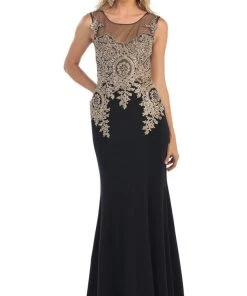 May Queen - Illusion Scoop Lace Prom Gown