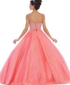 May Queen - Jeweled Sweetheart Glittering Prom Ball Gown