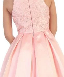 May Queen - Lace Jewel A-line Cocktail Dress Cocktail Dresses