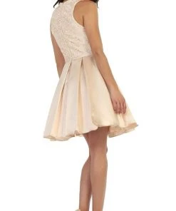 May Queen - Lace Jewel A-line Cocktail Dress Cocktail Dresses