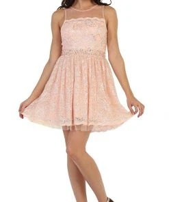 Cocktail Dresses May Queen - Lace Sheer Jewel A-line Cocktail Dress 13 Cocktail Dresses May Queen - Lace Sheer Jewel A-line Cocktail Dress