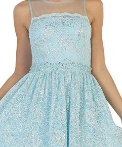 Cocktail Dresses May Queen - Lace Sheer Jewel A-line Cocktail Dress 10 Cocktail Dresses May Queen - Lace Sheer Jewel A-line Cocktail Dress