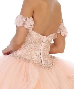 May Queen - LK120 Jeweled Sweetheart Bodice Ballgown