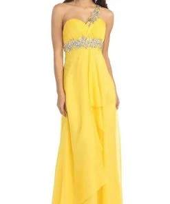 Formal Gowns May Queen - MQ1028 Ornate Strap Ruched Sweetheart A-line Prom Dress