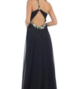 Formal Gowns May Queen - MQ1028 Ornate Strap Ruched Sweetheart A-line Prom Dress