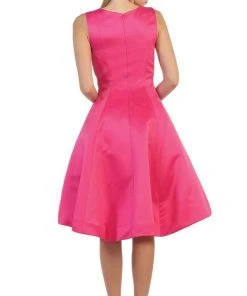 May Queen - MQ1409 Charming V-Neck High Low Satin Short Formal Dress