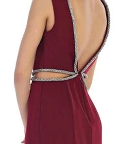Formal Gowns May Queen - MQ1468 Sleeveless Embellished Low V-Back Evening Dress 11 Formal Gowns May Queen - MQ1468 Sleeveless Embellished Low V-Back Evening Dress