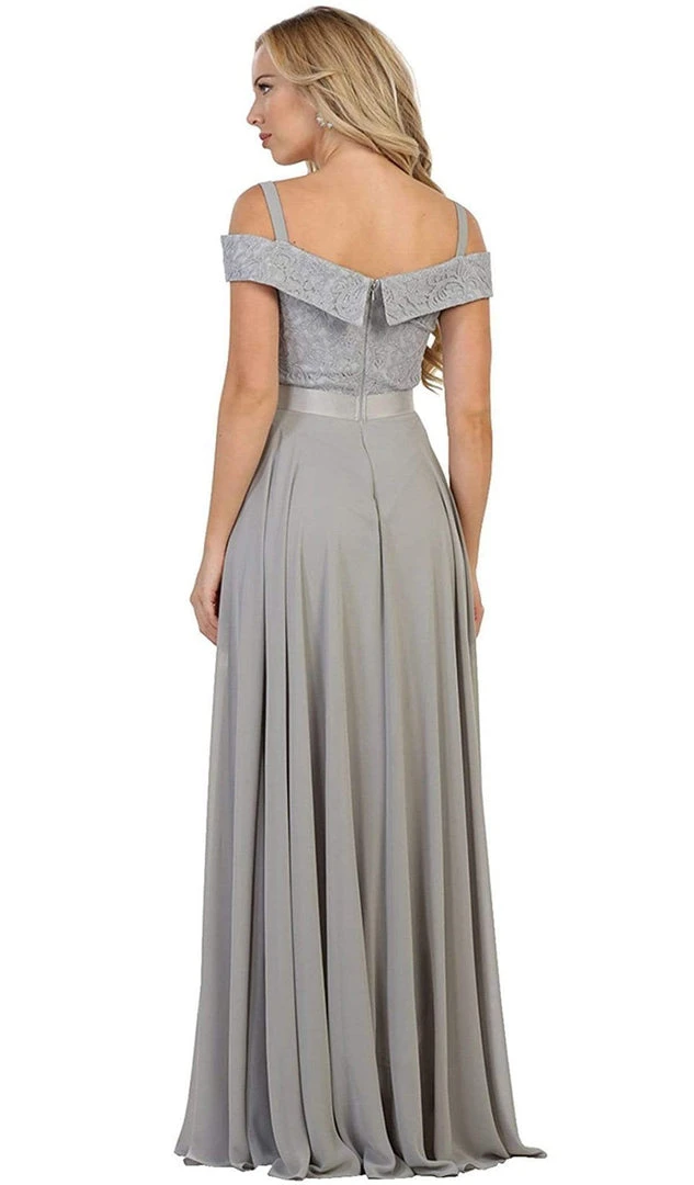 May Queen - MQ1540 Cold Shoulder Lace Prom Dress Formal Gowns 7 May Queen - MQ1540 Cold Shoulder Lace Prom Dress Formal Gowns