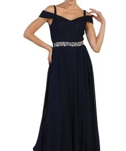 May Queen - MQ1540 Cold Shoulder Lace Prom Dress Formal Gowns 16 May Queen - MQ1540 Cold Shoulder Lace Prom Dress Formal Gowns